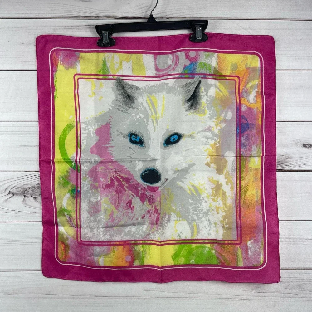 Kellogg’s Little Brownie‎ Bakers / Girl Scouts White Wolf Tie Dye Scarf Bandana